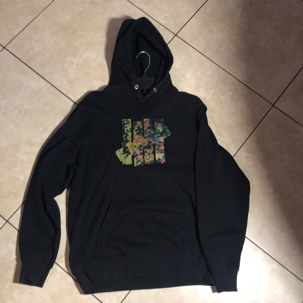 Undefeated Black Camo Hoodie